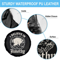 I Believe In Jimothy the Seattle Raccoon Spare Tire Cover Flaming Circle Vintage Feral Legend Trash Panda Supporter