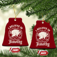 I Believe In Jimothy the Seattle Raccoon Ceramic Ornament Flaming Circle Vintage Feral Legend Trash Panda Supporter