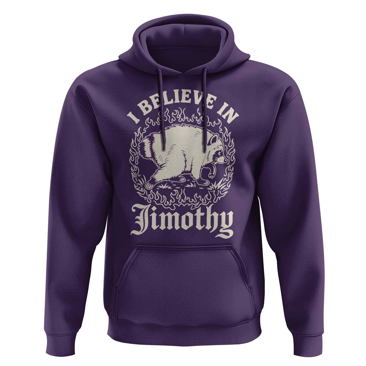 I Believe In Jimothy the Seattle Raccoon Hoodie Flaming Circle Vintage Feral Legend Trash Panda Supporter