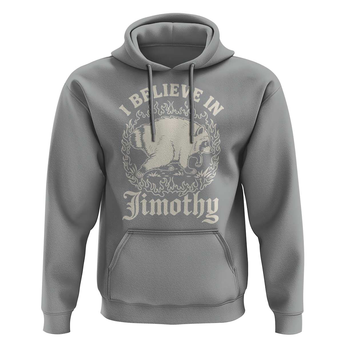 I Believe In Jimothy the Seattle Raccoon Hoodie Flaming Circle Vintage Feral Legend Trash Panda Supporter