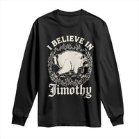 I Believe In Jimothy the Seattle Raccoon Long Sleeve Shirt Flaming Circle Vintage Feral Legend Trash Panda Supporter