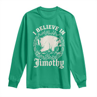 I Believe In Jimothy the Seattle Raccoon Long Sleeve Shirt Flaming Circle Vintage Feral Legend Trash Panda Supporter