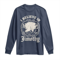I Believe In Jimothy the Seattle Raccoon Long Sleeve Shirt Flaming Circle Vintage Feral Legend Trash Panda Supporter
