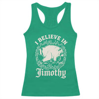 I Believe In Jimothy the Seattle Raccoon Racerback Tank Top Flaming Circle Vintage Feral Legend Trash Panda Supporter