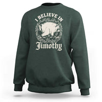 I Believe In Jimothy the Seattle Raccoon Sweatshirt Flaming Circle Vintage Feral Legend Trash Panda Supporter