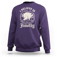 I Believe In Jimothy the Seattle Raccoon Sweatshirt Flaming Circle Vintage Feral Legend Trash Panda Supporter