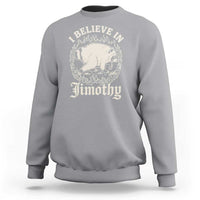 I Believe In Jimothy the Seattle Raccoon Sweatshirt Flaming Circle Vintage Feral Legend Trash Panda Supporter