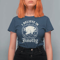 I Believe In Jimothy the Seattle Raccoon T Shirt For Women Flaming Circle Vintage Feral Legend Trash Panda Supporter