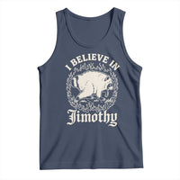 I Believe In Jimothy the Seattle Raccoon Tank Top Flaming Circle Vintage Feral Legend Trash Panda Supporter
