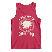 I Believe In Jimothy the Seattle Raccoon Tank Top Flaming Circle Vintage Feral Legend Trash Panda Supporter