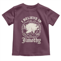 I Believe In Jimothy the Seattle Raccoon Toddler T Shirt Flaming Circle Vintage Feral Legend Trash Panda Supporter