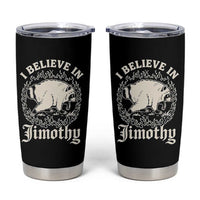 I Believe In Jimothy the Seattle Raccoon Tumbler Cup Flaming Circle Vintage Feral Legend Trash Panda Supporter