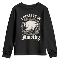 I Believe In Jimothy the Seattle Raccoon Youth Sweatshirt Flaming Circle Vintage Feral Legend Trash Panda Supporter