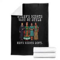 Womens Rights Vary By Style Feminists Historic Female Empowerment Throw Blanket Powerful Feminism Civil Rights Movement
