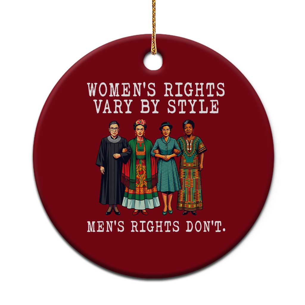 Womens Rights Vary By Style Feminists Historic Female Empowerment Ceramic Ornament Powerful Feminism Civil Rights Movement