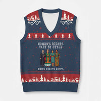 Womens Rights Vary By Style Feminists Historic Female Empowerment V-Neck Knit Sweater Vest Powerful Feminism Civil Rights Movement