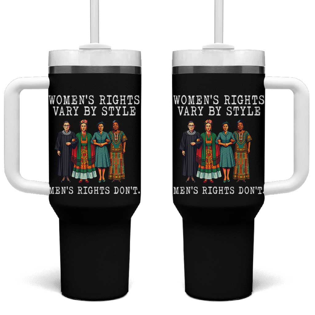 Womens Rights Vary By Style Feminists Historic Female Empowerment Tumbler With Handle Powerful Feminism Civil Rights Movement