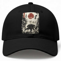 Jimothy the Raccoon Japanese Ukiyo-e Style Vintage Graphic Baseball Cap Viral Seattle Trash Panda Feral Legend Supporter