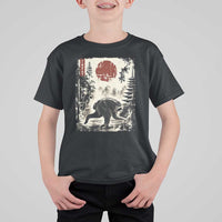 Jimothy the Raccoon Japanese Ukiyo-e Style Vintage Graphic T Shirt For Kid Viral Seattle Trash Panda Feral Legend Supporter