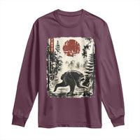 Jimothy the Raccoon Japanese Ukiyo-e Style Vintage Graphic Long Sleeve Shirt Viral Seattle Trash Panda Feral Legend Supporter