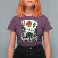 Jimothy the Raccoon Japanese Ukiyo-e Style Vintage Graphic T Shirt For Women Viral Seattle Trash Panda Feral Legend Supporter