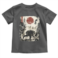 Jimothy the Raccoon Japanese Ukiyo-e Style Vintage Graphic Toddler T Shirt Viral Seattle Trash Panda Feral Legend Supporter