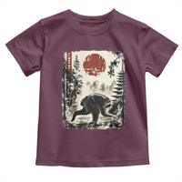 Jimothy the Raccoon Japanese Ukiyo-e Style Vintage Graphic Toddler T Shirt Viral Seattle Trash Panda Feral Legend Supporter