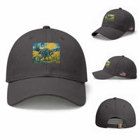 Jimothy Viral Seattle Raccoon Starry Night Style Graphic Baseball Cap Trash Panda Feral Legend Supporter