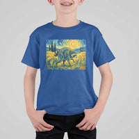 Jimothy Viral Seattle Raccoon Starry Night Style Graphic T Shirt For Kid Trash Panda Feral Legend Supporter