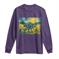 Jimothy Viral Seattle Raccoon Starry Night Style Graphic Long Sleeve Shirt Trash Panda Feral Legend Supporter