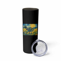 Jimothy Viral Seattle Raccoon Starry Night Style Graphic Skinny Tumbler Trash Panda Feral Legend Supporter