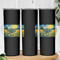 Jimothy Viral Seattle Raccoon Starry Night Style Graphic Skinny Tumbler Trash Panda Feral Legend Supporter
