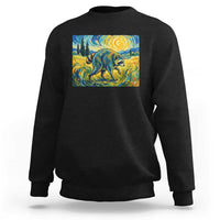 Jimothy Viral Seattle Raccoon Starry Night Style Graphic Sweatshirt Trash Panda Feral Legend Supporter