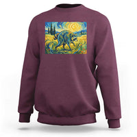 Jimothy Viral Seattle Raccoon Starry Night Style Graphic Sweatshirt Trash Panda Feral Legend Supporter