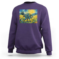 Jimothy Viral Seattle Raccoon Starry Night Style Graphic Sweatshirt Trash Panda Feral Legend Supporter