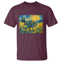 Jimothy Viral Seattle Raccoon Starry Night Style Graphic T Shirt Trash Panda Feral Legend Supporter