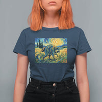Jimothy Viral Seattle Raccoon Starry Night Style Graphic T Shirt For Women Trash Panda Feral Legend Supporter
