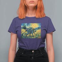 Jimothy Viral Seattle Raccoon Starry Night Style Graphic T Shirt For Women Trash Panda Feral Legend Supporter