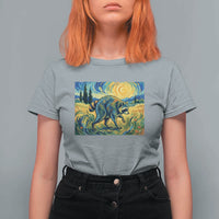 Jimothy Viral Seattle Raccoon Starry Night Style Graphic T Shirt For Women Trash Panda Feral Legend Supporter