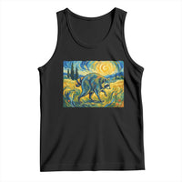 Jimothy Viral Seattle Raccoon Starry Night Style Graphic Tank Top Trash Panda Feral Legend Supporter