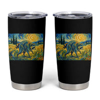 Jimothy Viral Seattle Raccoon Starry Night Style Graphic Tumbler Cup Trash Panda Feral Legend Supporter