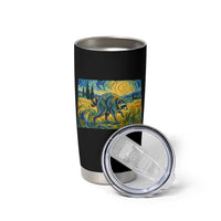 Jimothy Viral Seattle Raccoon Starry Night Style Graphic Tumbler Cup Trash Panda Feral Legend Supporter