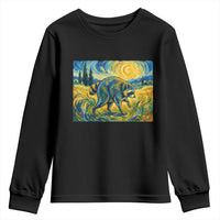 Jimothy Viral Seattle Raccoon Starry Night Style Graphic Youth Sweatshirt Trash Panda Feral Legend Supporter