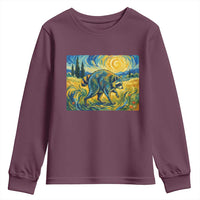 Jimothy Viral Seattle Raccoon Starry Night Style Graphic Youth Sweatshirt Trash Panda Feral Legend Supporter