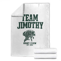 Team Jimothy Night Crew Est 2026 Viral Seattle Raccoon Throw Blanket Feral Legend Trash Panda Vintage Athletic Style Graphic
