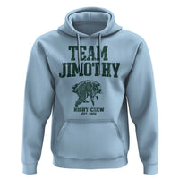 Team Jimothy Night Crew Est 2026 Viral Seattle Raccoon Hoodie Feral Legend Trash Panda Vintage Athletic Style Graphic