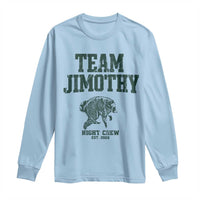 Team Jimothy Night Crew Est 2026 Viral Seattle Raccoon Long Sleeve Shirt Feral Legend Trash Panda Vintage Athletic Style Graphic