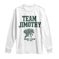 Team Jimothy Night Crew Est 2026 Viral Seattle Raccoon Long Sleeve Shirt Feral Legend Trash Panda Vintage Athletic Style Graphic