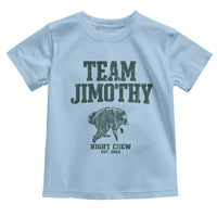 Team Jimothy Night Crew Est 2026 Viral Seattle Raccoon Toddler T Shirt Feral Legend Trash Panda Vintage Athletic Style Graphic