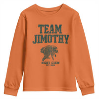 Team Jimothy Night Crew Est 2026 Viral Seattle Raccoon Youth Sweatshirt Feral Legend Trash Panda Vintage Athletic Style Graphic